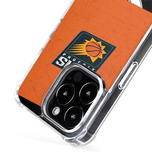 NBA Phoenix Suns Distressed iPhone 15 Pro MagSafe Case